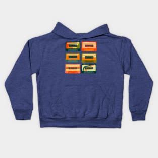 Retro Mixtape Revival: 80s & 90s Nostalgia Cassette Kids Hoodie